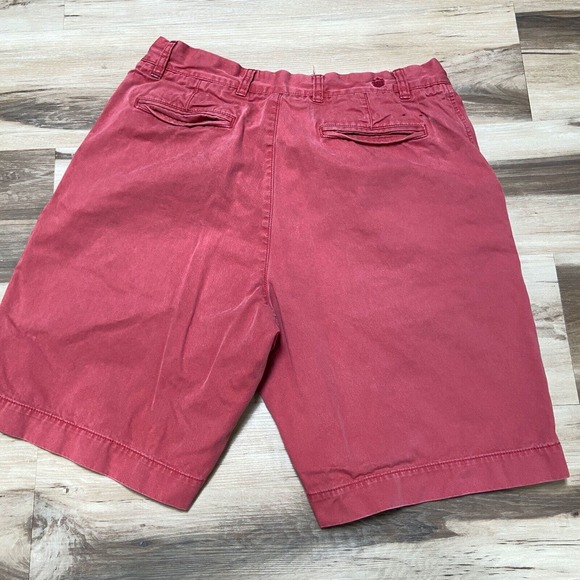 Indigo Palms Shorts Mens 34 Pink Chino Flat Front 9" - Picture 8 of 9